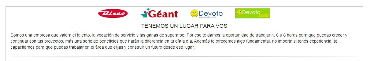 Trabajar en Geant