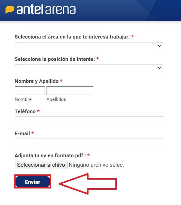 Trabajar en Antel Arena