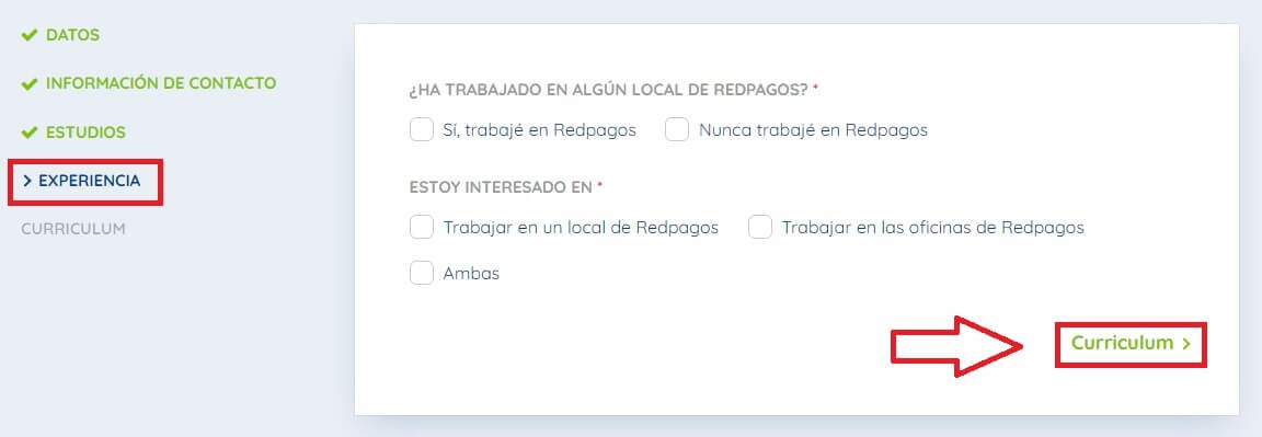 Trabajar en Redpagos