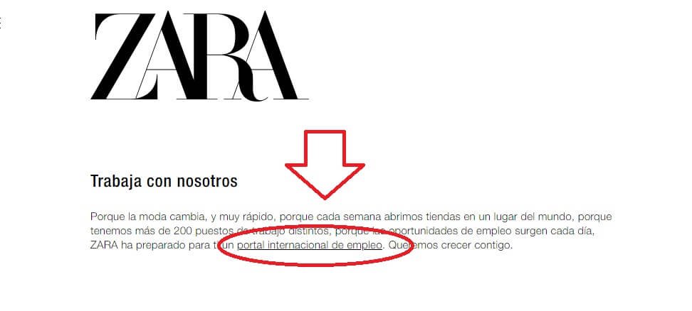 Trabajar en Zara